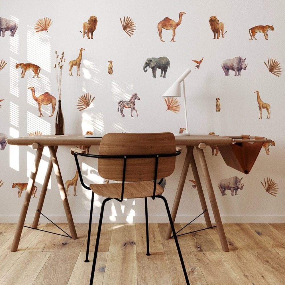 Urban walls - Summer Safari Animal Wall Decals - new